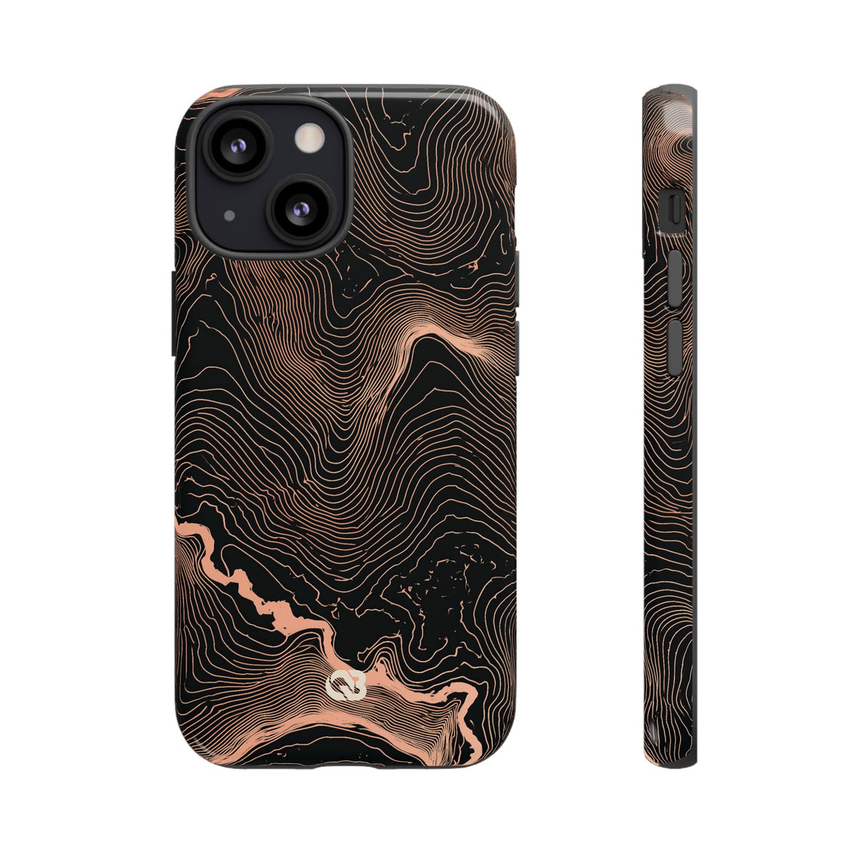 Mesa Elevation Contour · Tough Phone Case for iPhone · Black