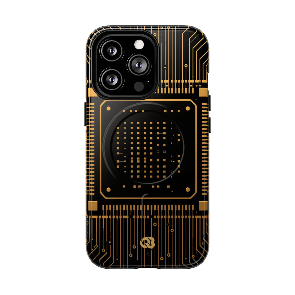 Golden Circuit Architecture · Tough 2.0 Magnetic Phone Case for iPhone · Gold