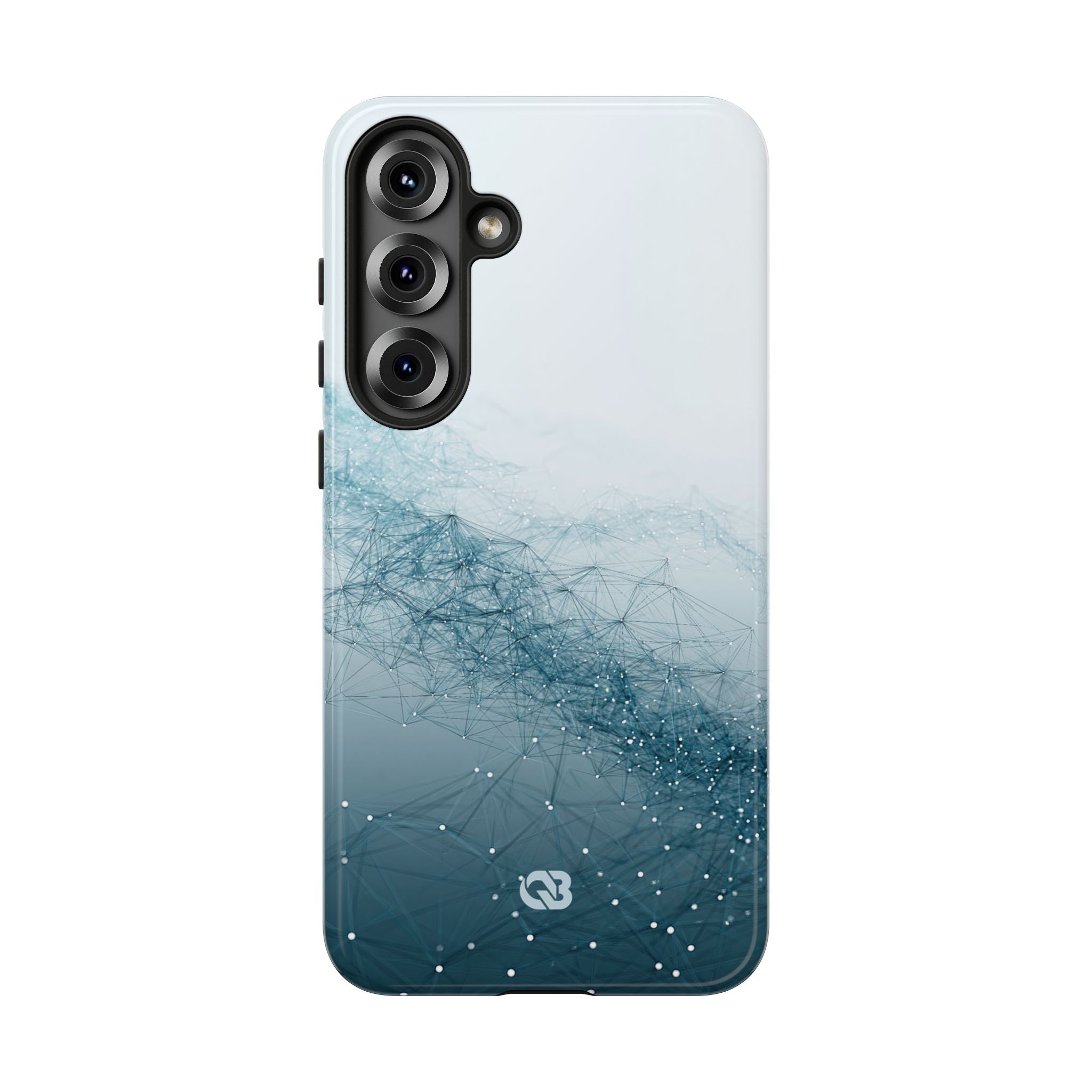Teal Tough Phone Case for Samsung - Cyan Vector Lattice