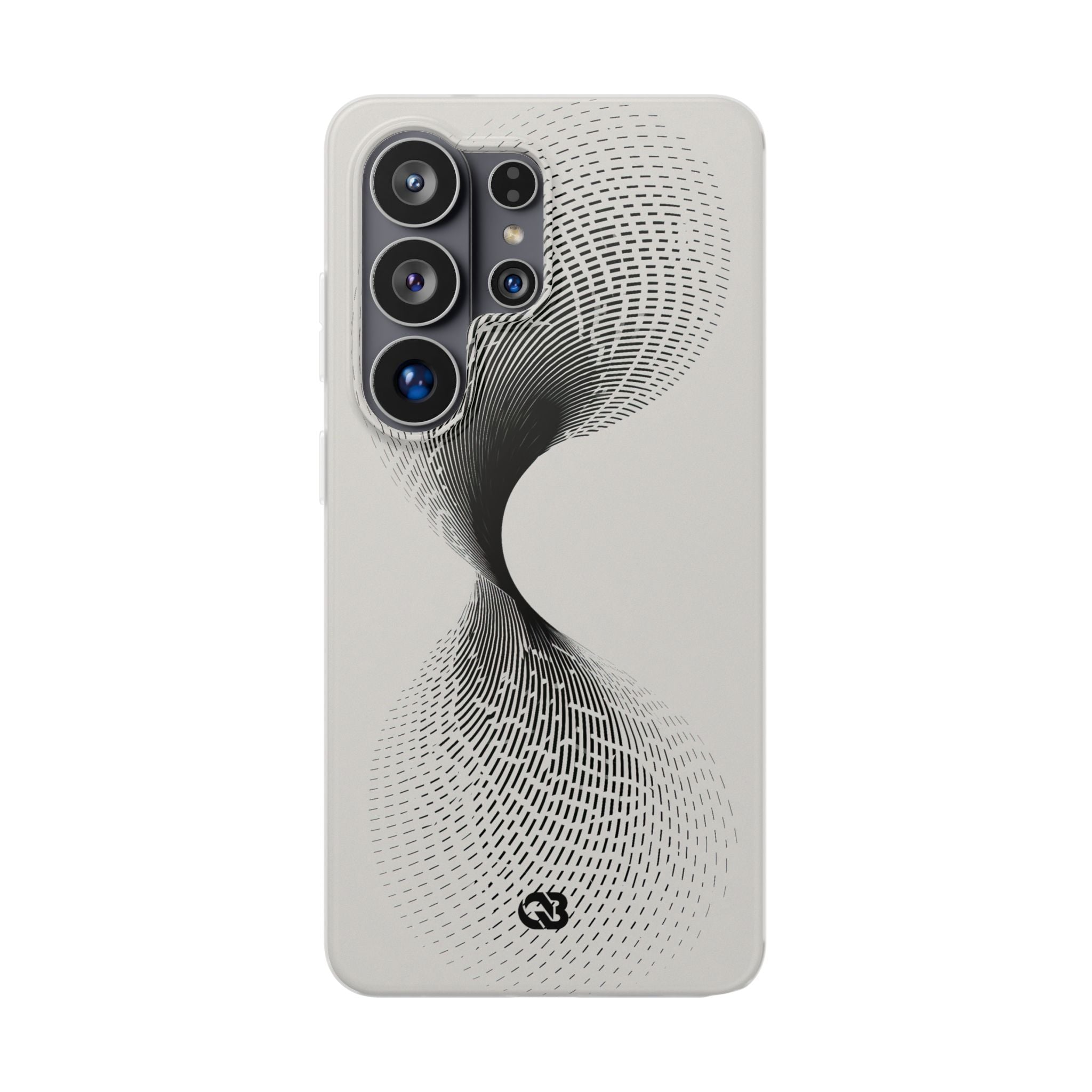 White Lite Phone Case for Samsung - Linear Torsion Grid
