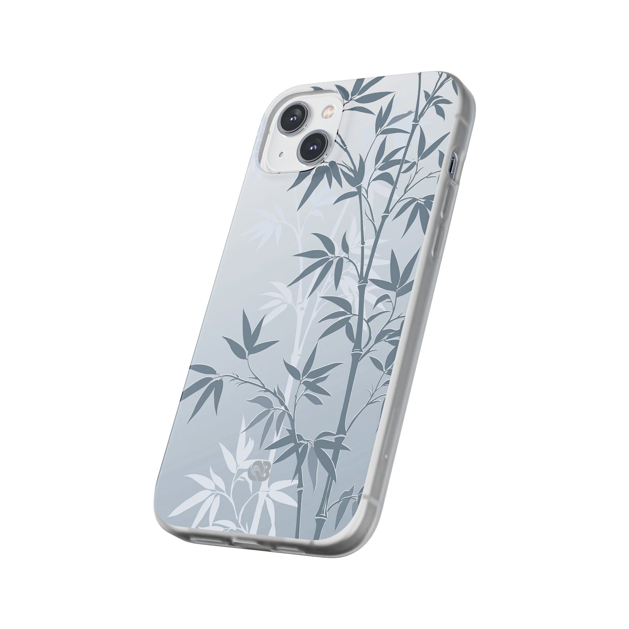 Blue Lite Phone Case for iPhone - Slate Bamboo Shadow