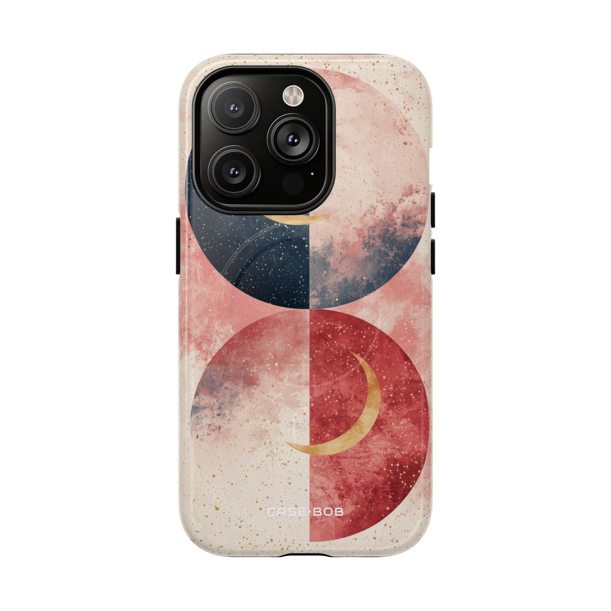 Golden Crescent Circles iPhone 14 Pro Case - Tough+