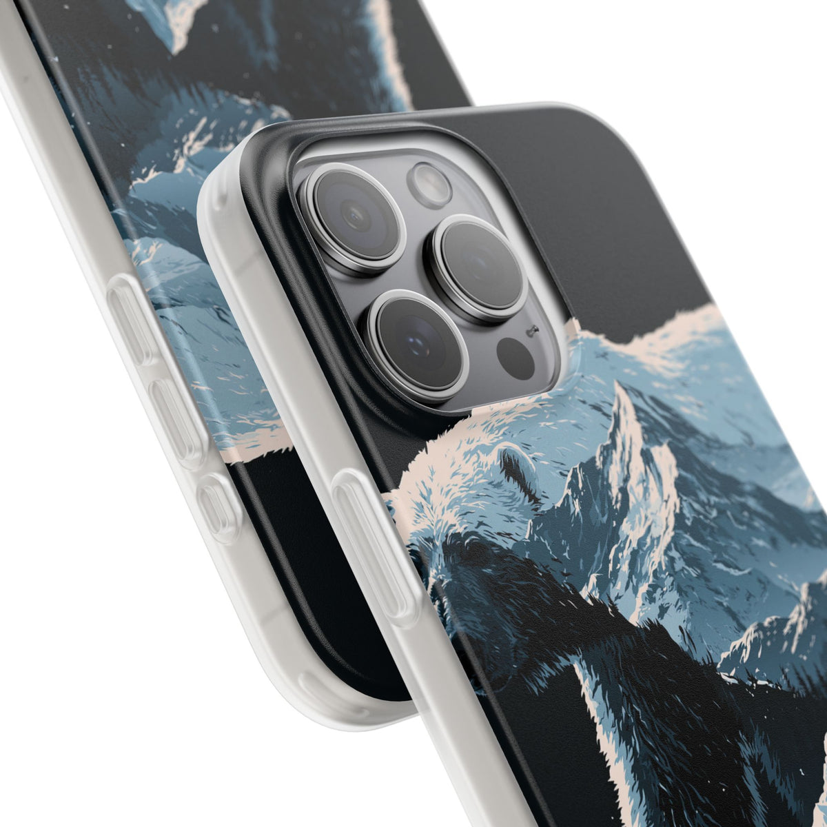 Nordic Arctic Bear · Lite Phone Case for iPhone · Black