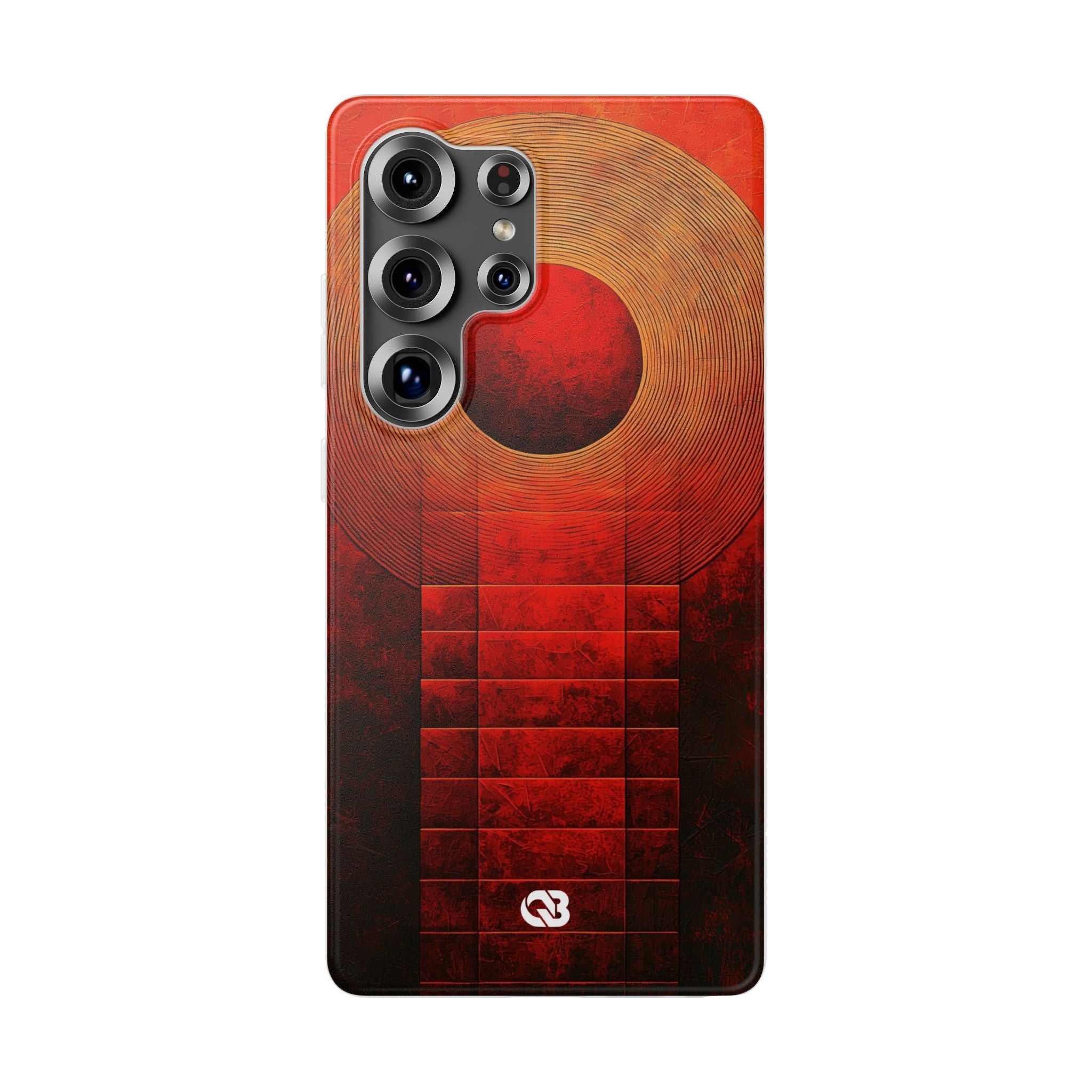 Crimson Solar Halo · Soft Phone Case for Samsung