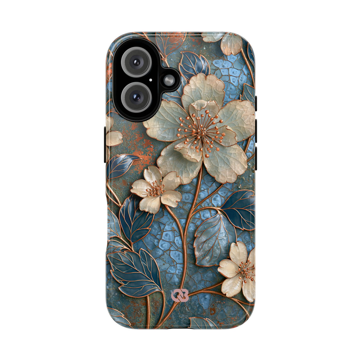 Gilded Blossom Reverie · Tough Phone Case for iPhone · Teal