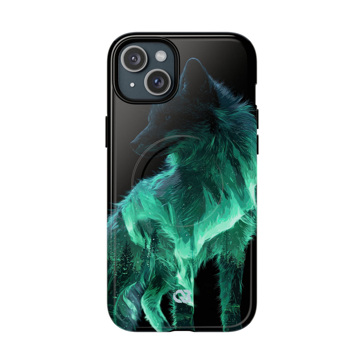 Nordic Aurora Fox · Tough 2.0 Magnetic Phone Case for iPhone · Teal