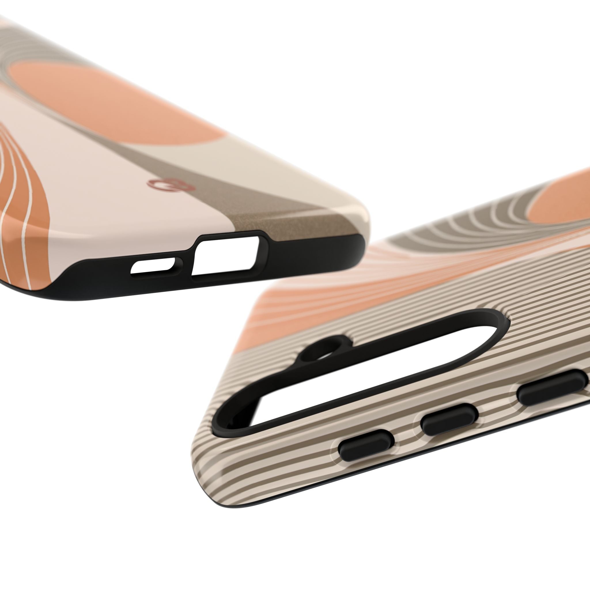 Orange Tough Phone Case for Samsung - Desert Arc Horizon