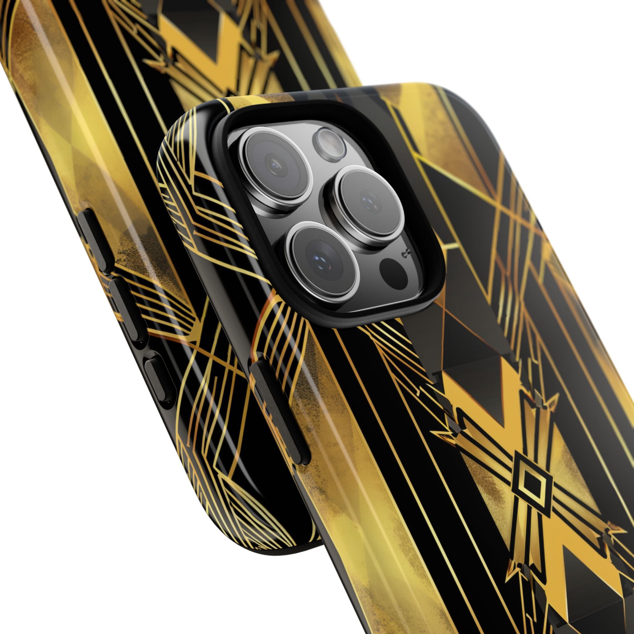 Golden Diamond Radiance iPhone 16 Pro Max Case - Tough