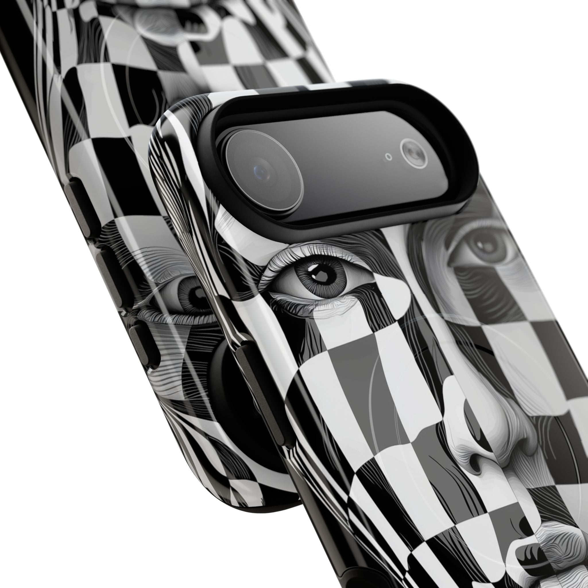 Checkered Face iPhone 17 Air Case - Tough+ - CASE•BOB