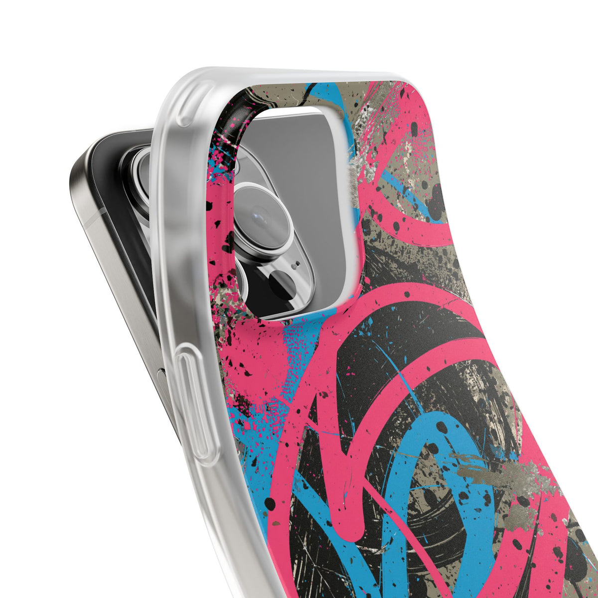Cyber Splatter Flow · Lite Phone Case for iPhone · Pink