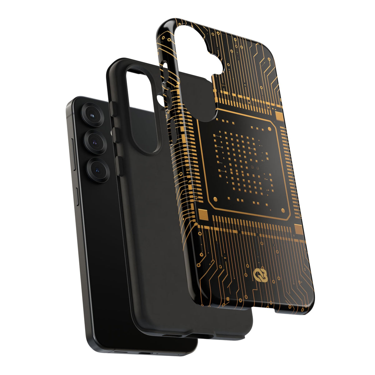 Gold Tough Phone Case for Samsung - Cyber Gold Processor