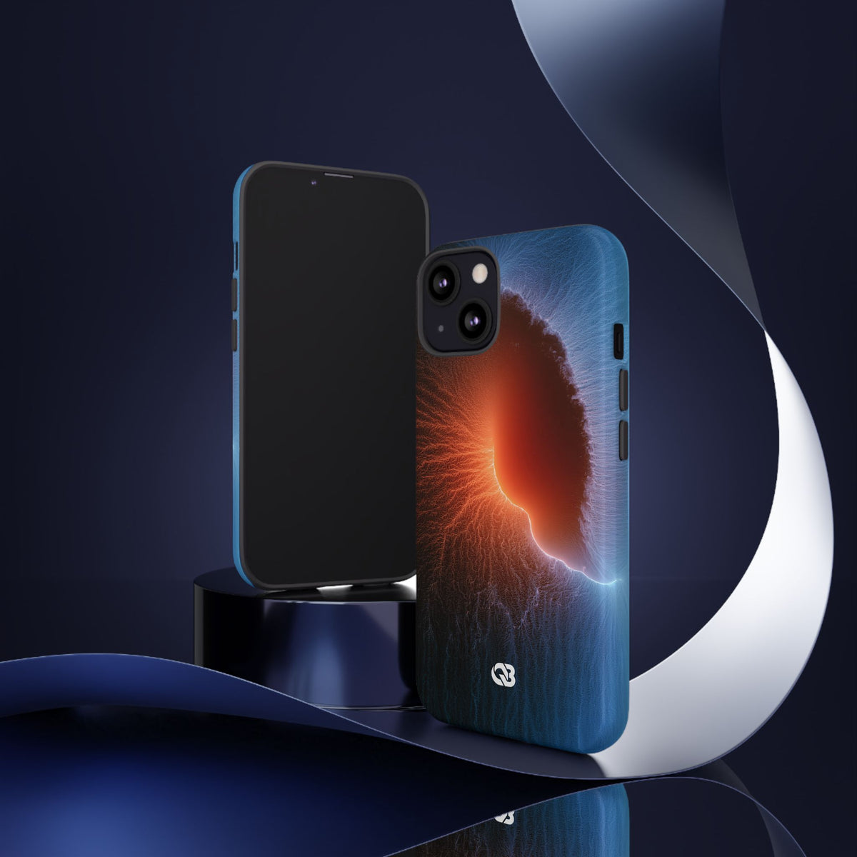 Thermal Aura Pulse · Tough Phone Case for iPhone · Blue