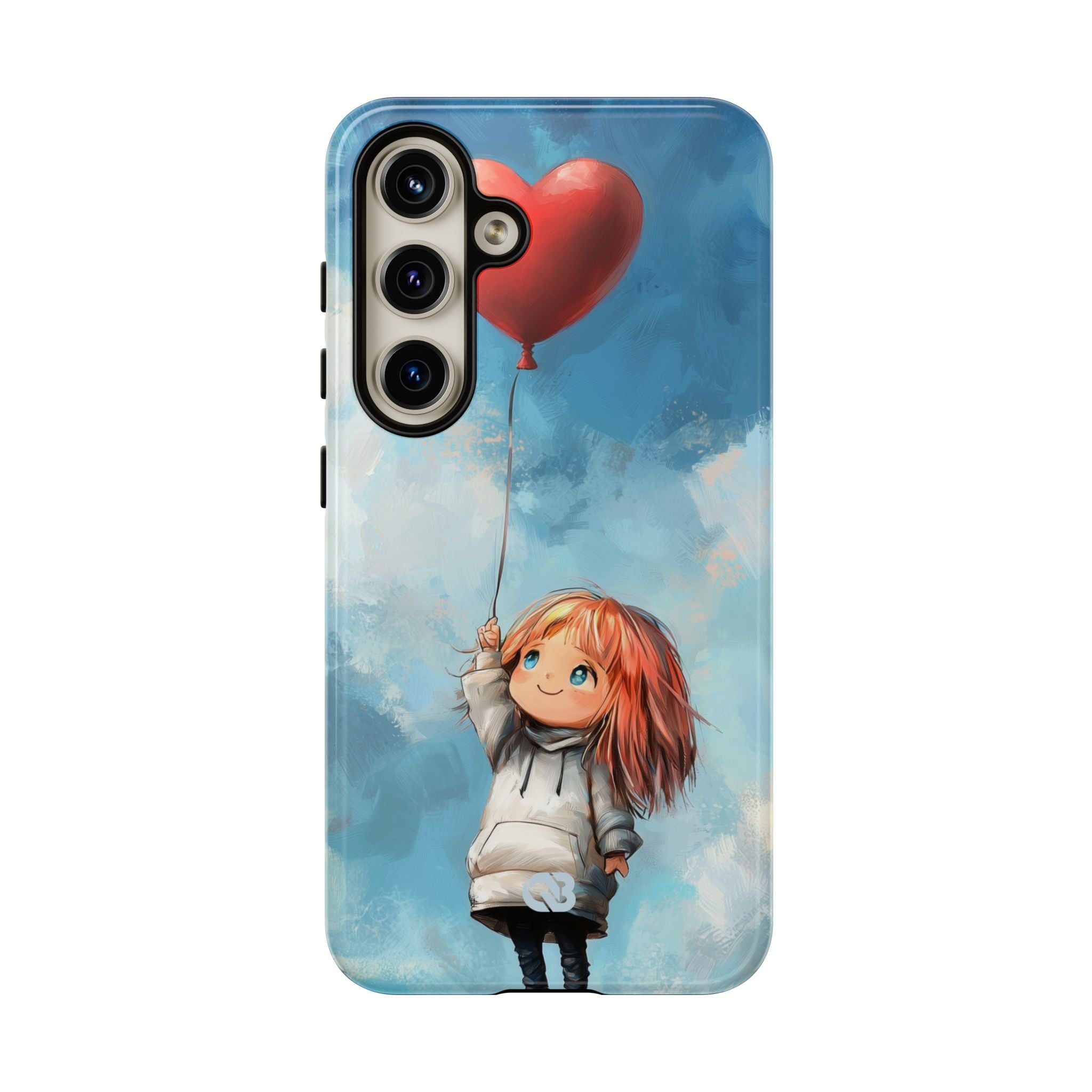 Crimson Heart Sky · Tough Phone Case for Samsung