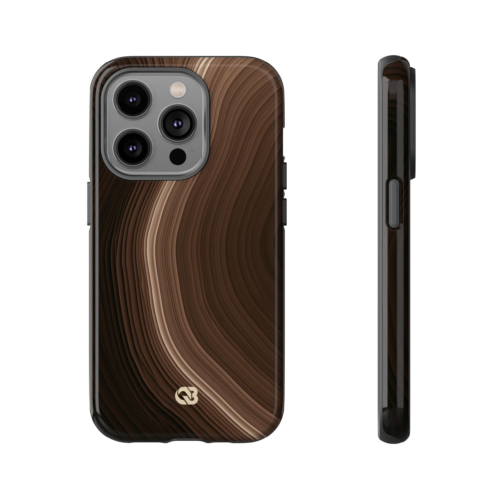 Brown Tough Phone Case for iPhone - Bronzed Canyon Relief