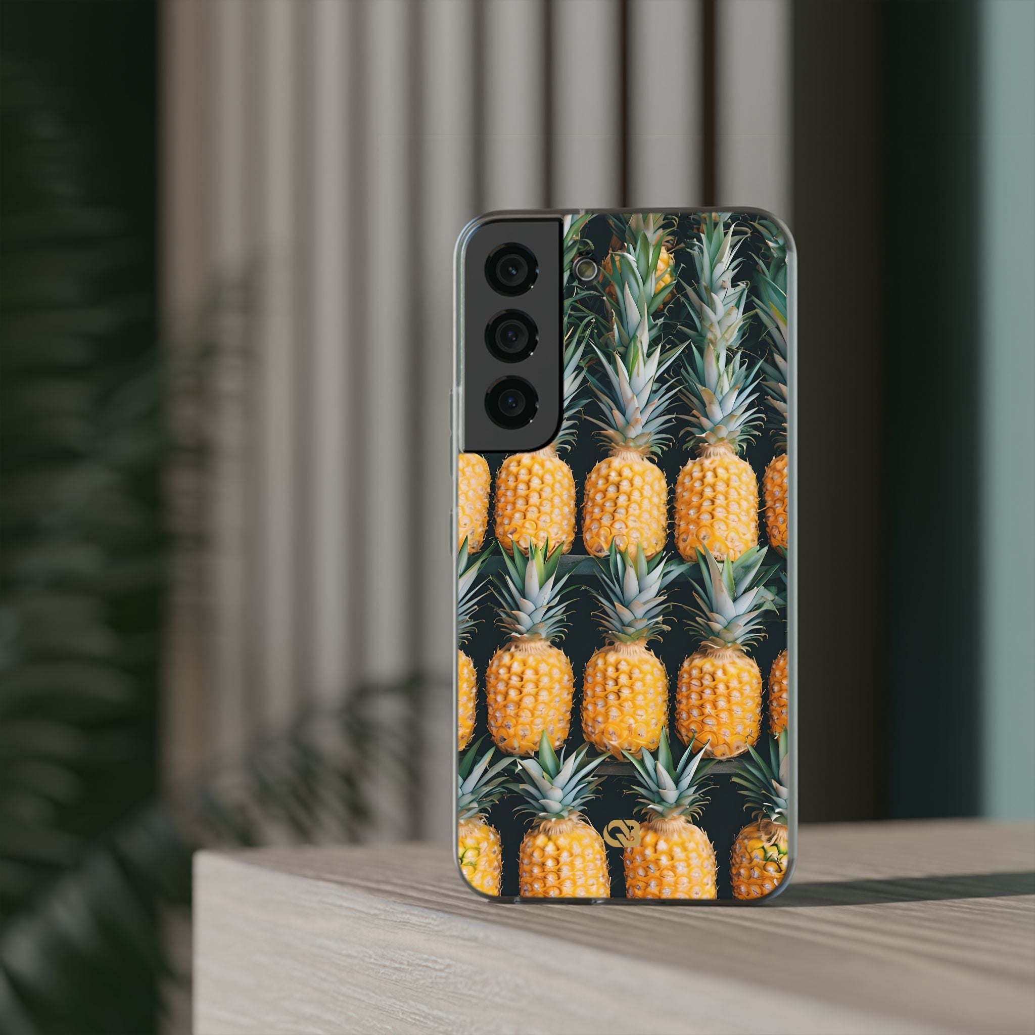 Gilded Pineapple Rows · Soft Phone Case for Samsung