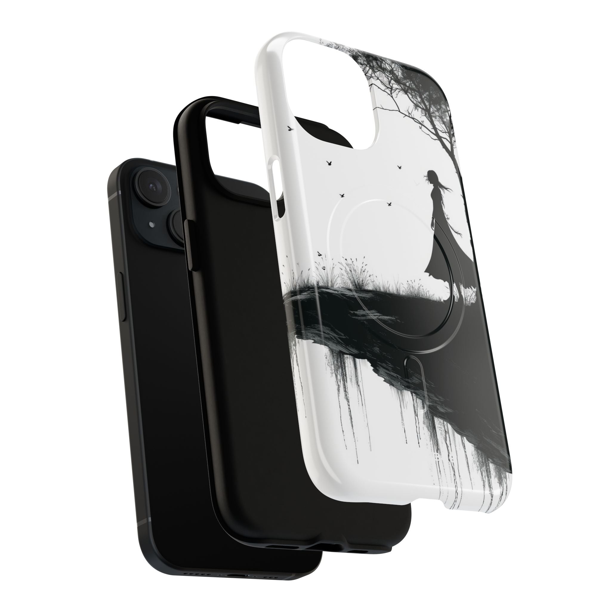 Cliffside Silhouette iPhone 15 Case - Tough+