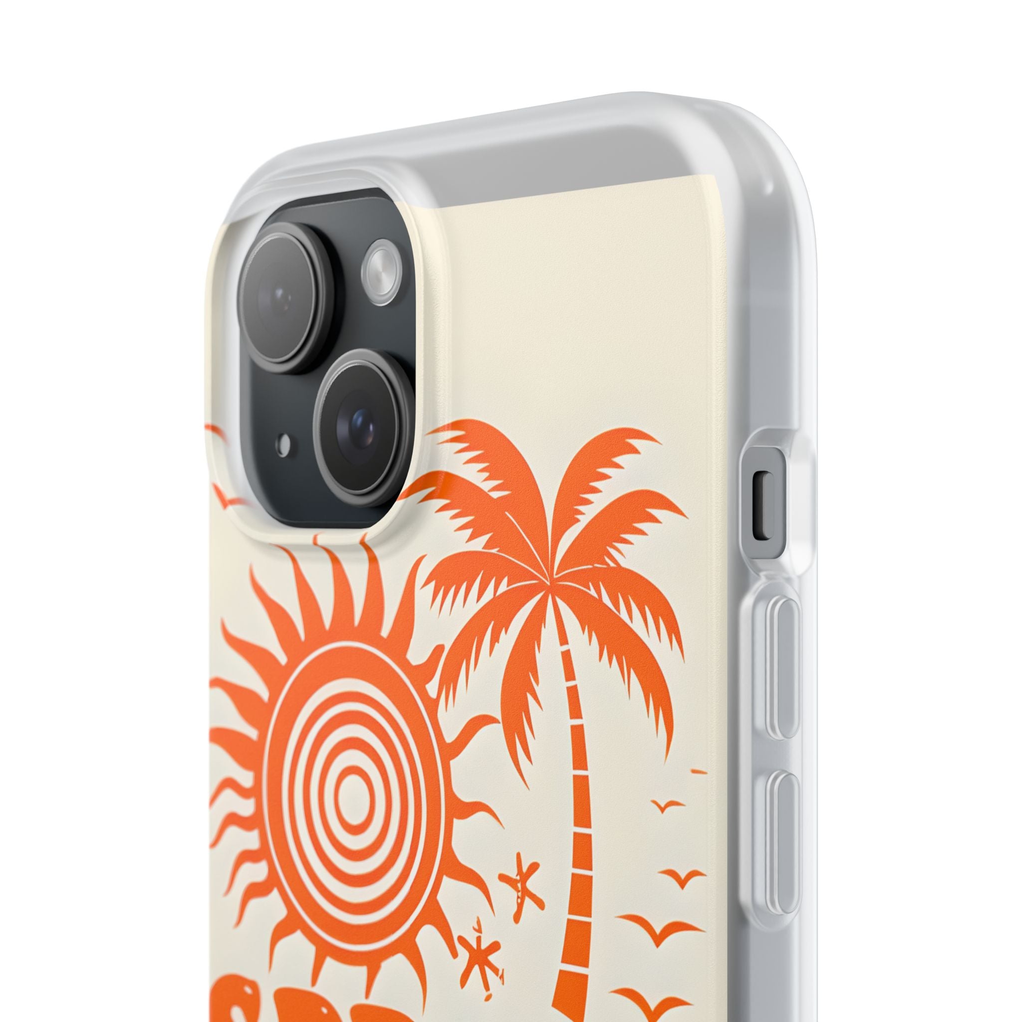 Retro Orange Tide · Soft Hoesje voor iPhone