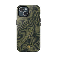 Green Tough 2.0 Magsafe Phone Case for iPhone - Dark Olive Plume