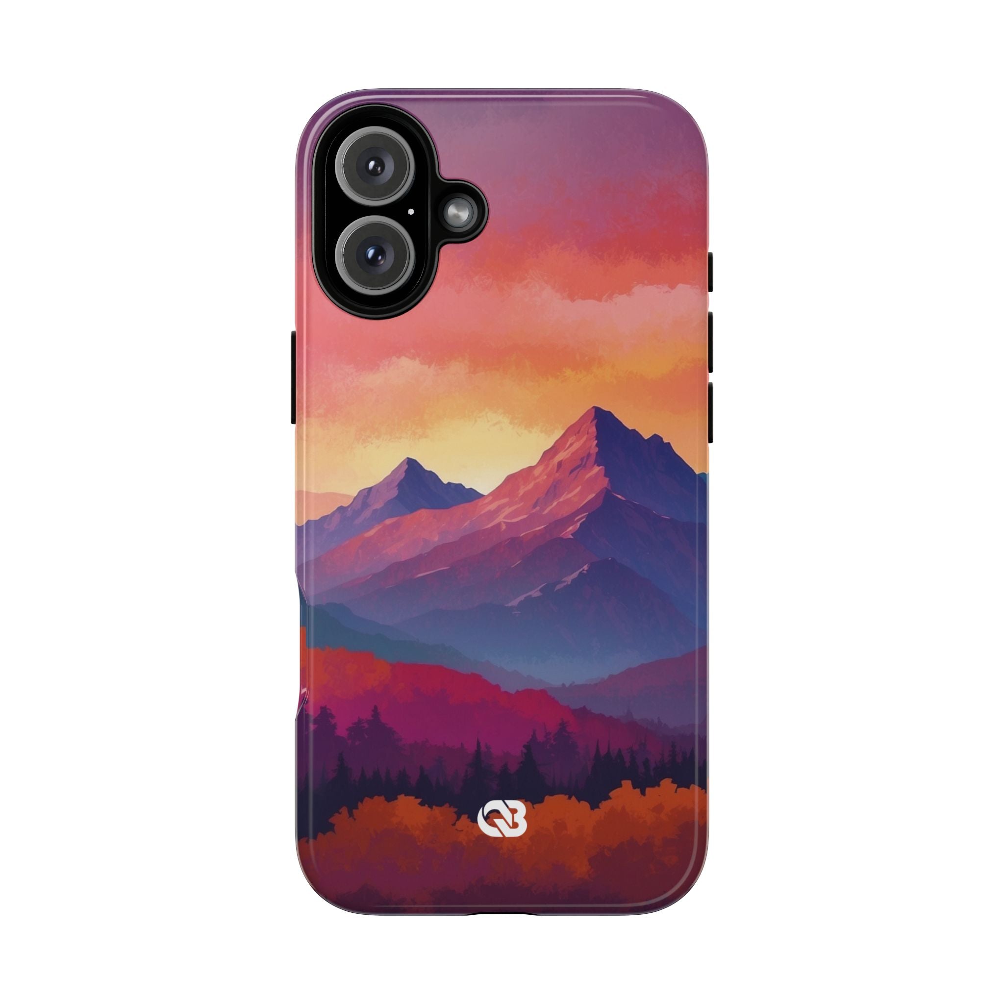 Crimson Mountain Dusk · Tough Phone Case for iPhone