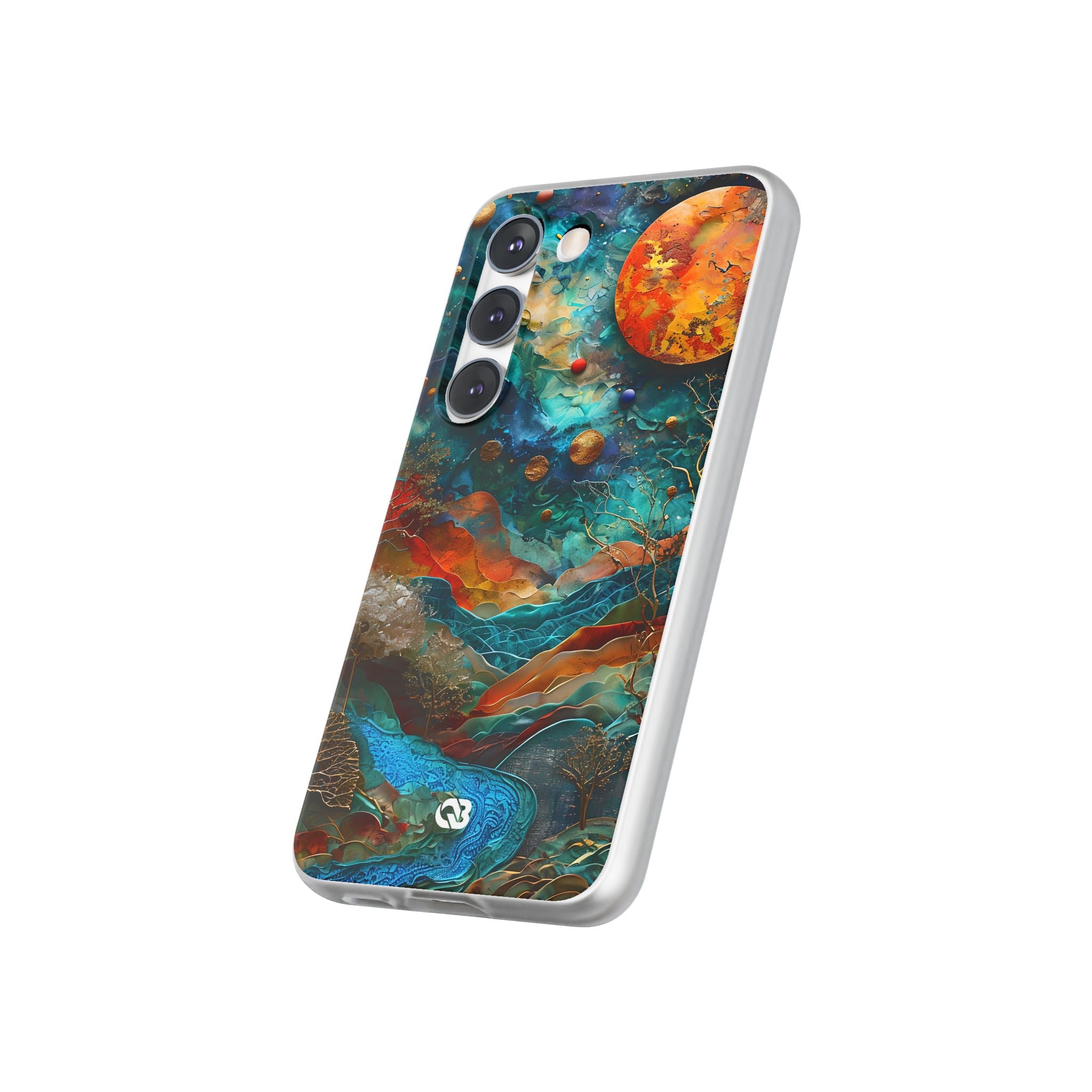 Copper Horizon Drift · Soft Phone Case for Samsung