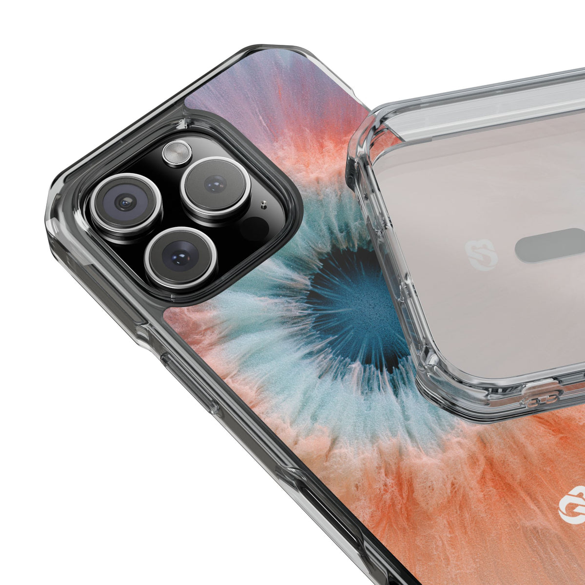 Radiant Aura Core · Clear Impact Magnetic Phone Case for iPhone · Orange