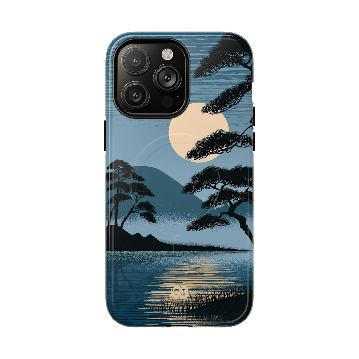 Blue Tough 2.0 Magsafe Phone Case for iPhone - Midnight Kyoto Pine