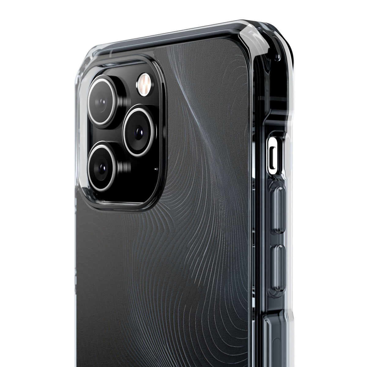 Black Impact MagSafe Phone Case for iPhone - Obsidian Ridge Flux
