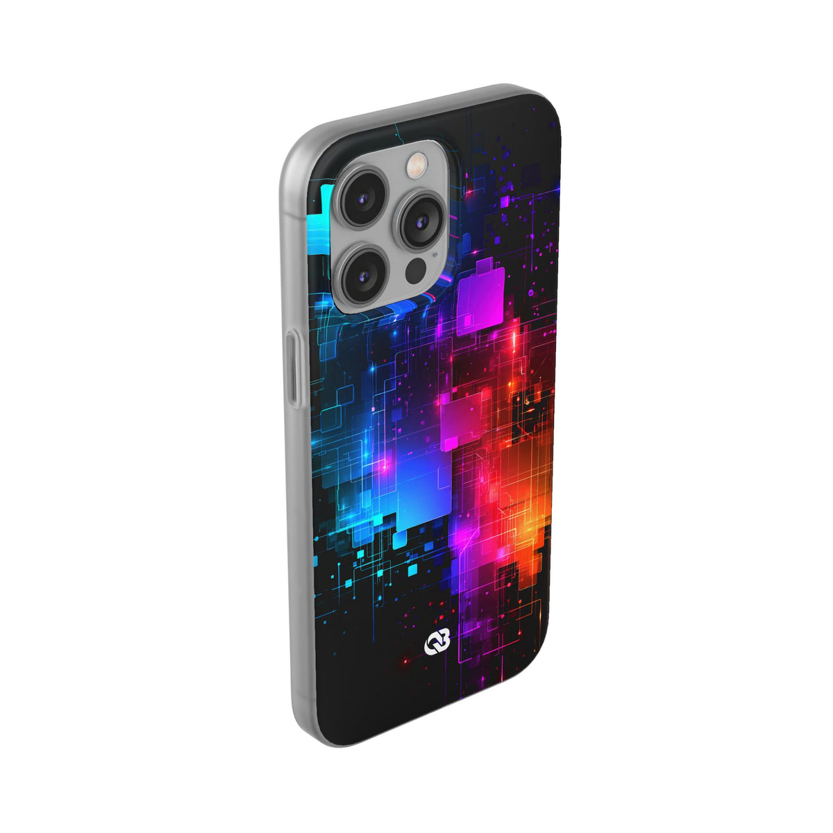 Spectral Circuit Grid · Lite Phone Case for iPhone · Black
