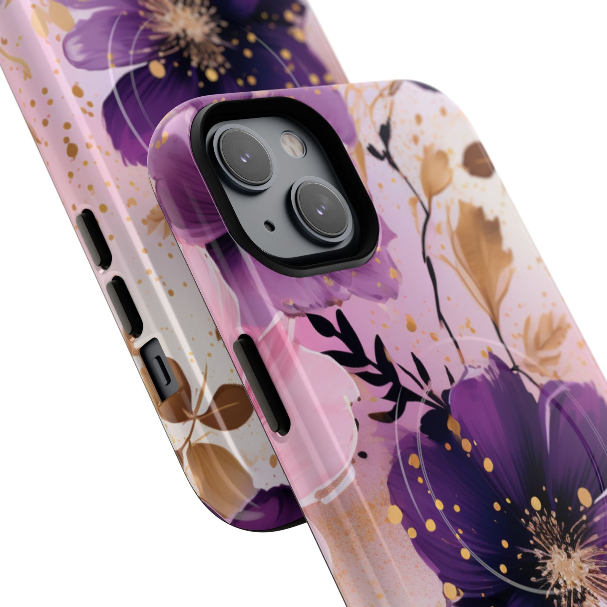Gilded Violet Bloom · Tough+ Phone Case for iPhone · Magsafe
