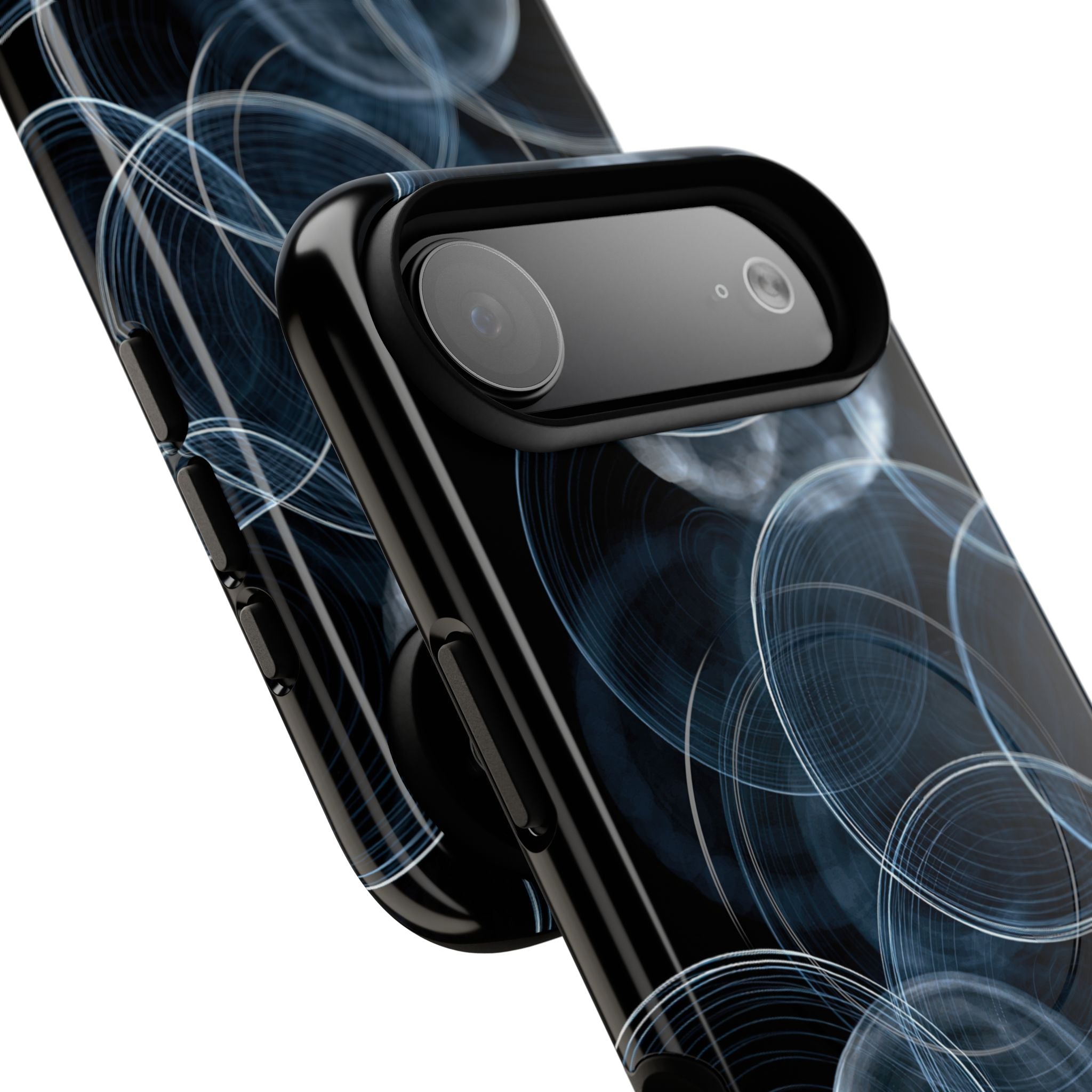 Blue Tough 2.0 Magsafe Phone Case for iPhone - Cyan Pulse Ripple