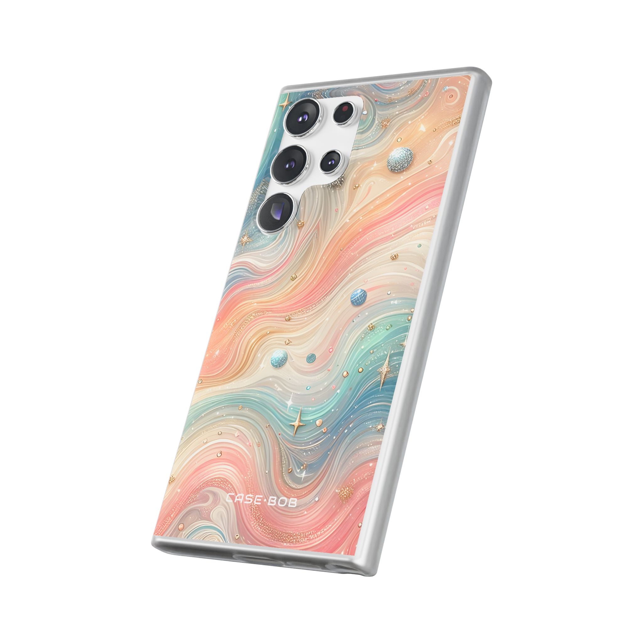 Iridescent Swirls Samsung S23 Ultra Skal - Mjukt
