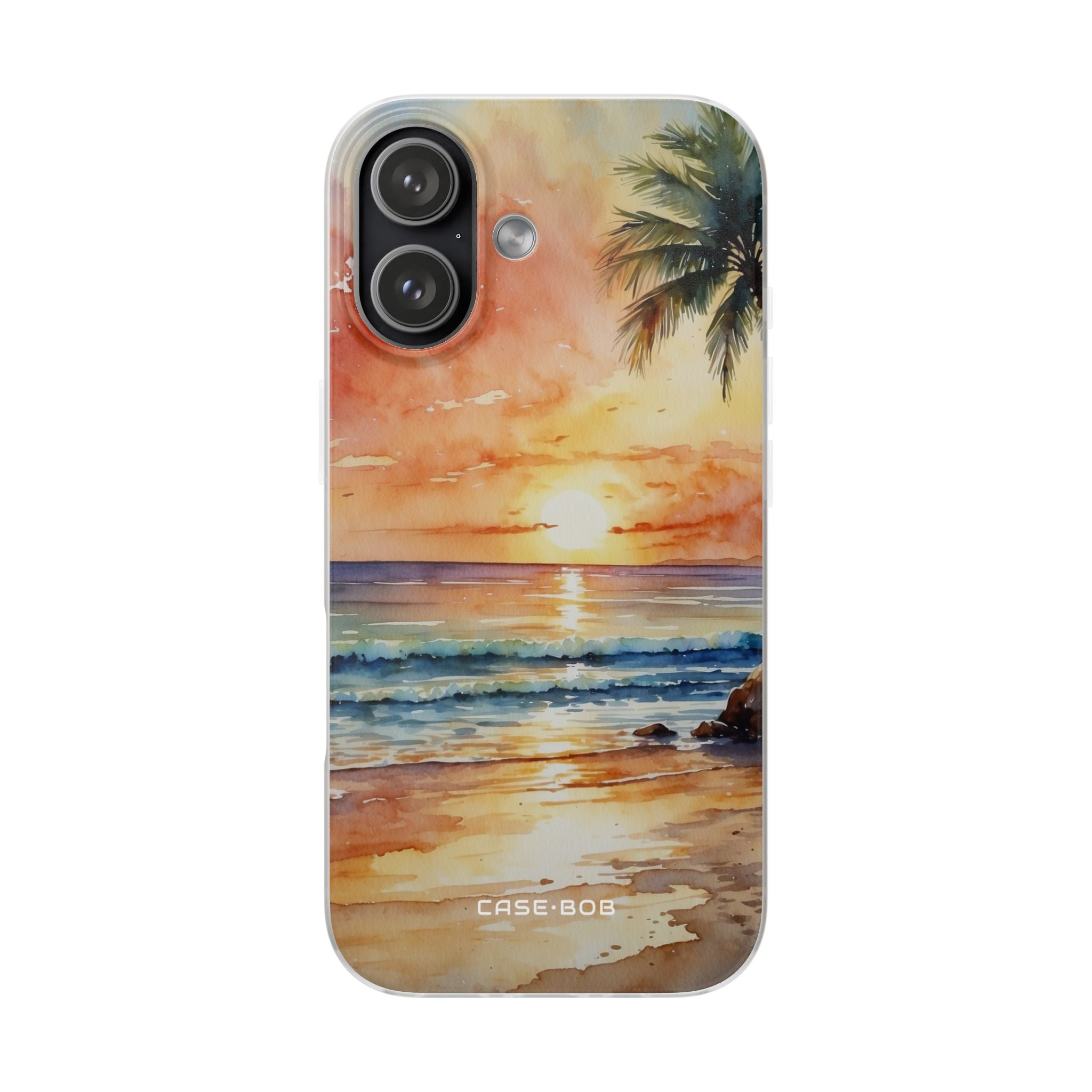 Sunset Palm iPhone 17 Case - Soft - CASE•BOB