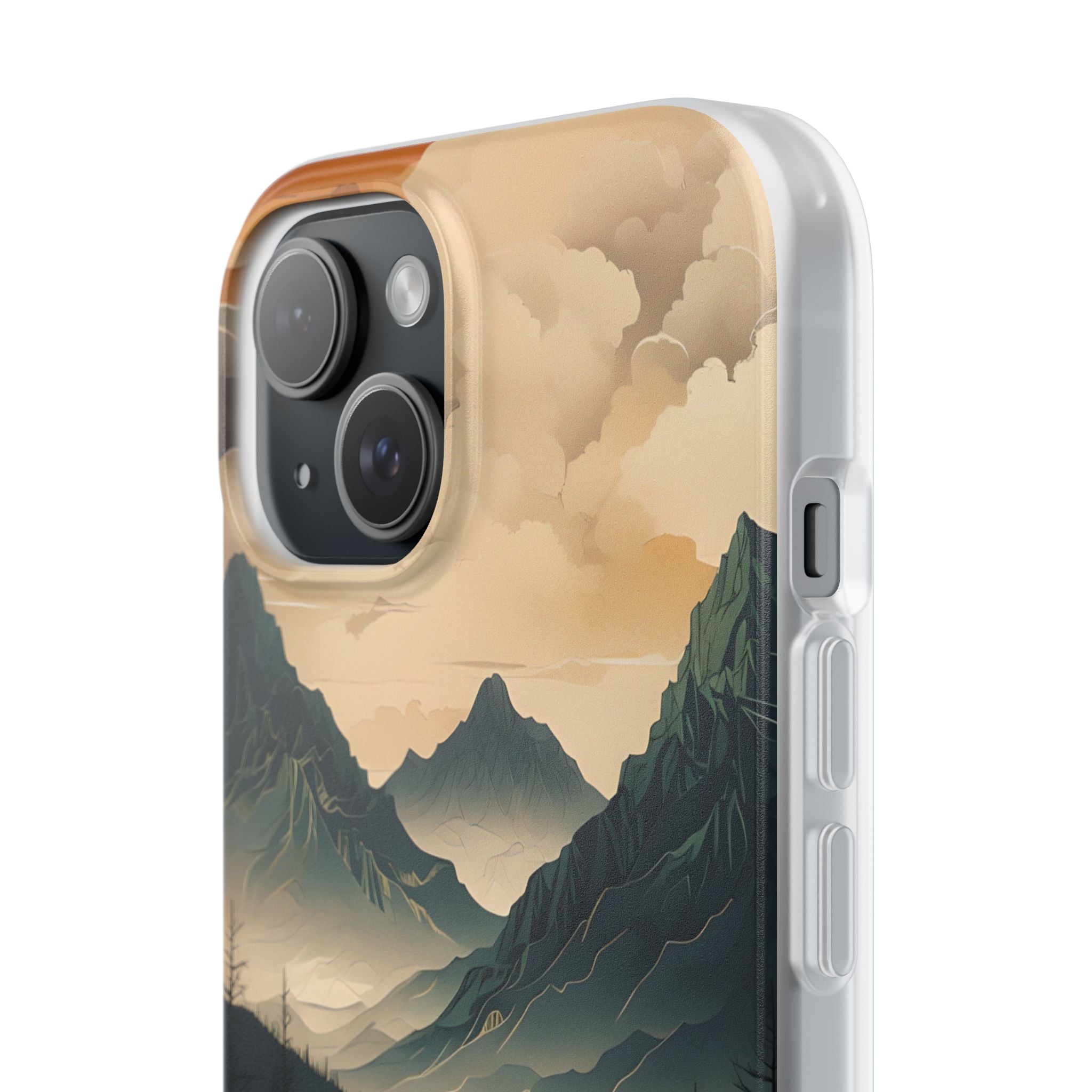 Summit River Dusk · Soft Phone Case for iPhone