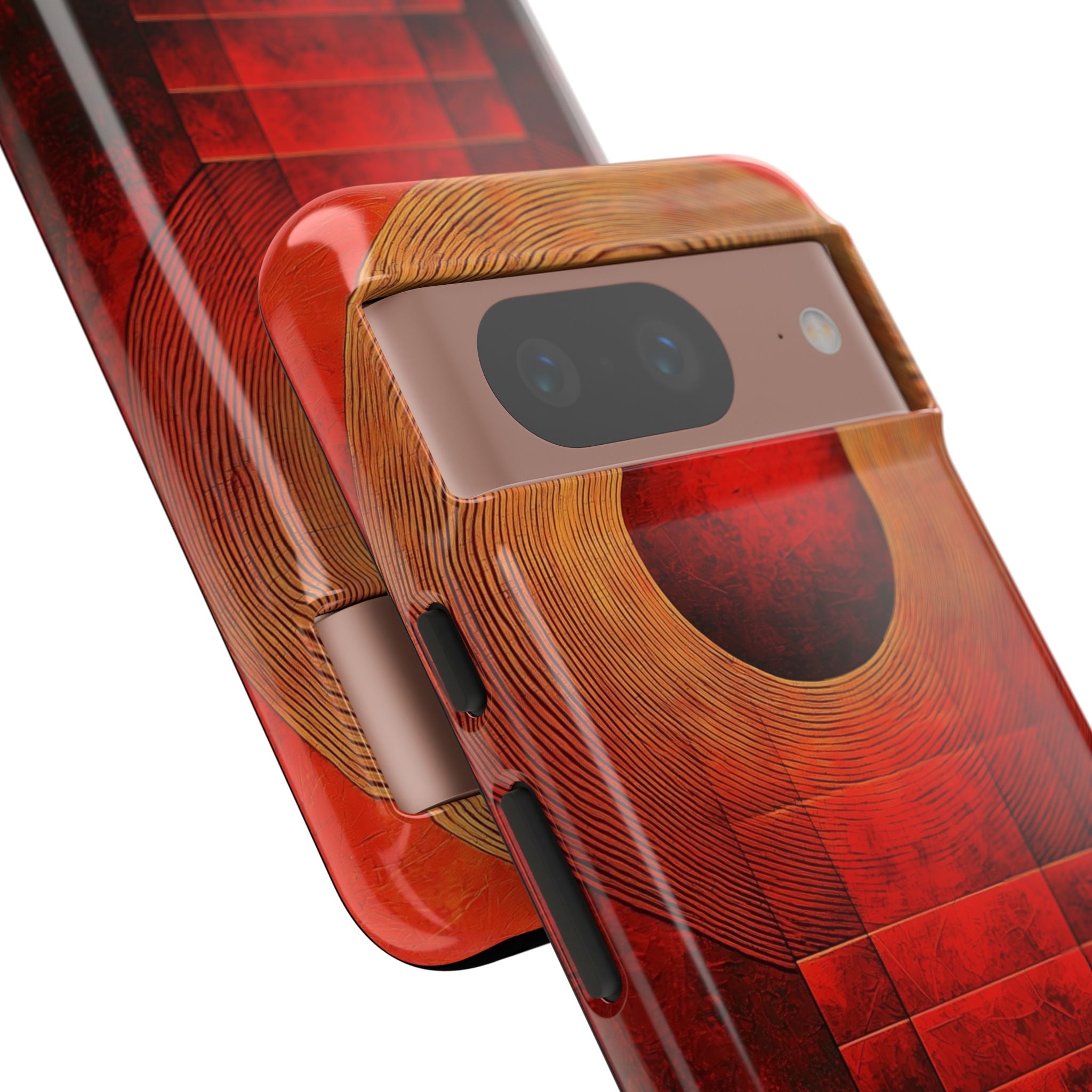 Crimson Orbit Google Pixel 8 Case - Tough