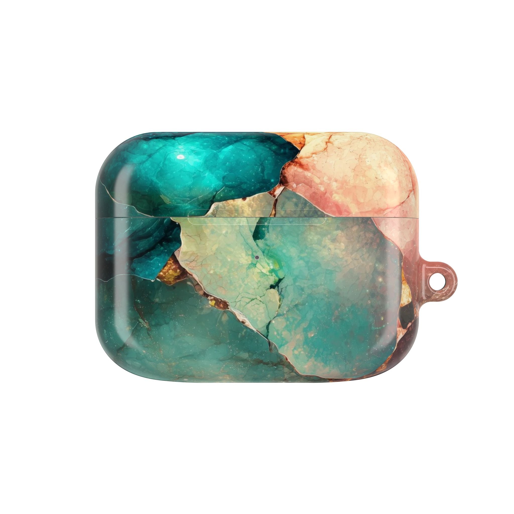 Fractured Gemstone Teal - AirPods Case