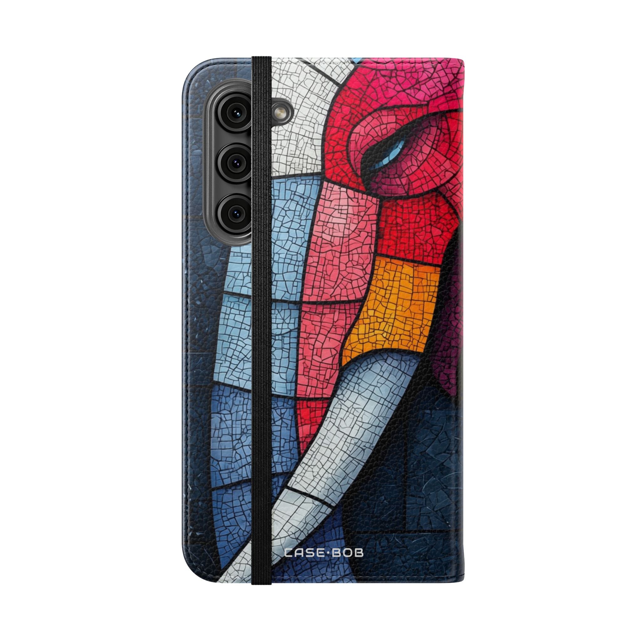 Blue Mosaic Elephant - Samsung S23+ Case - Wallet