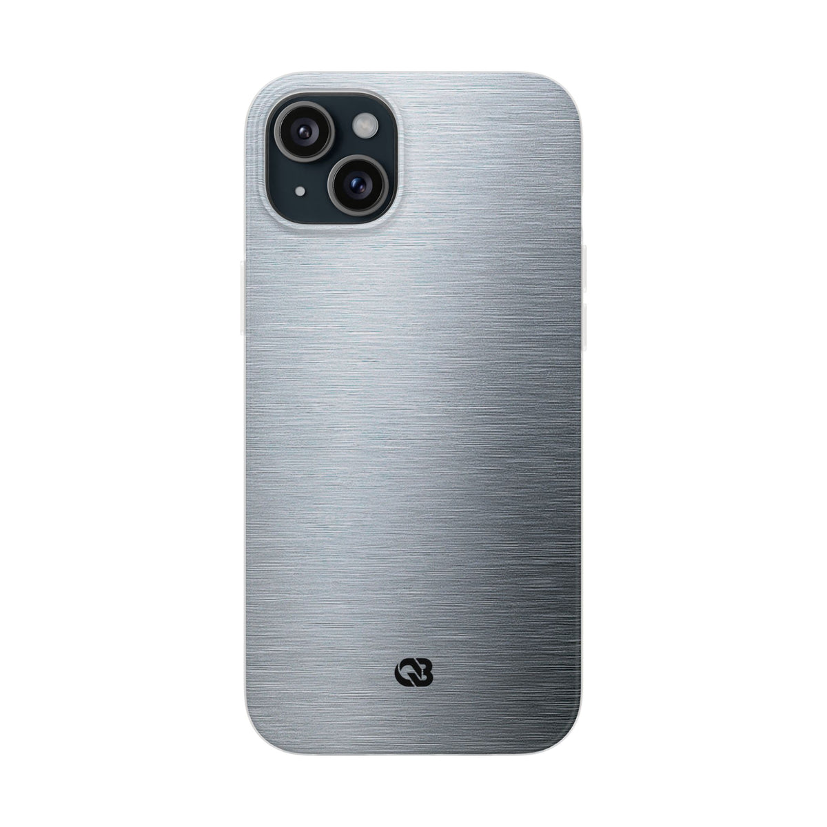 Silver Lite Phone Case for iPhone - Satin Chrome Grain