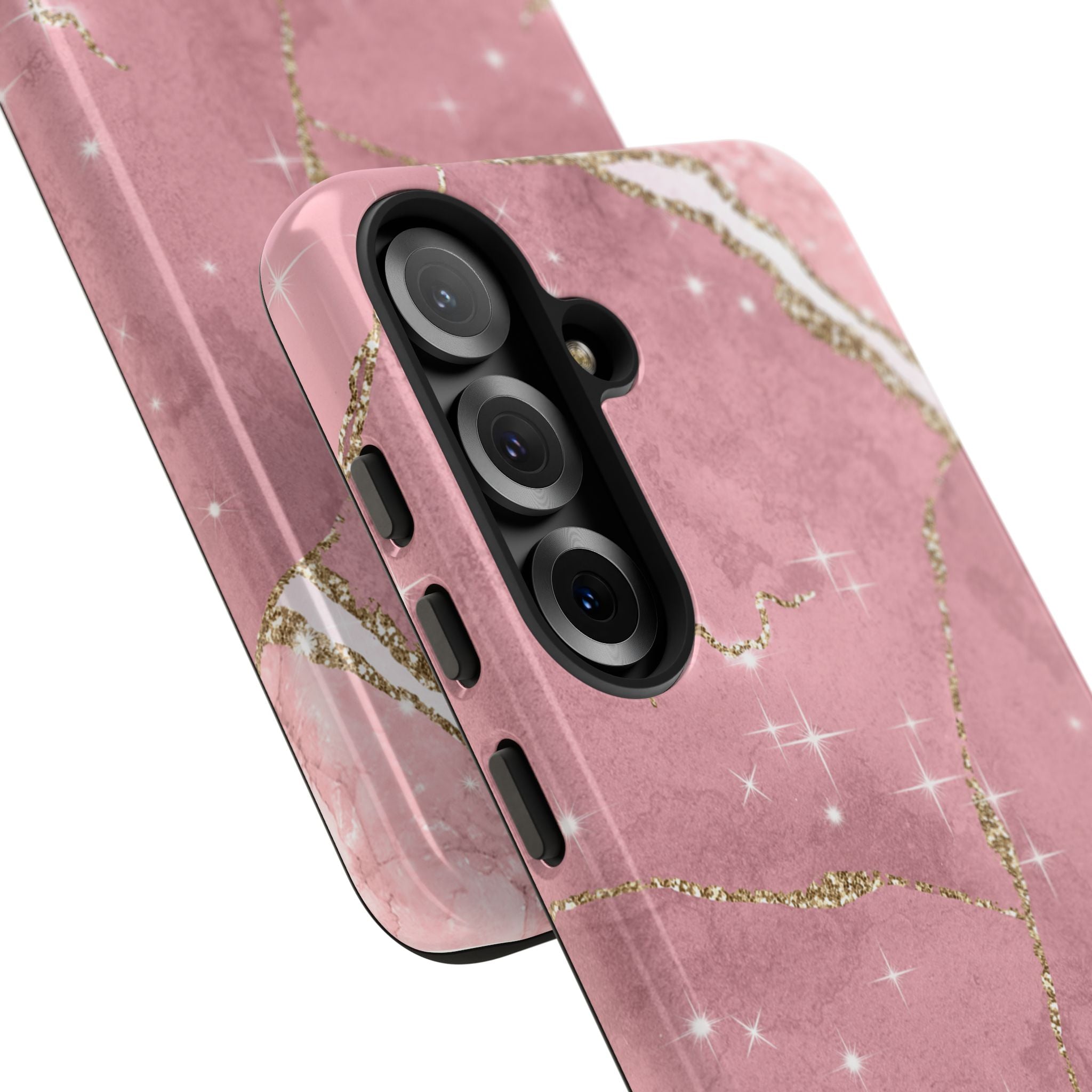 Rose Sparkle Marble · Tough Phone Case for Samsung
