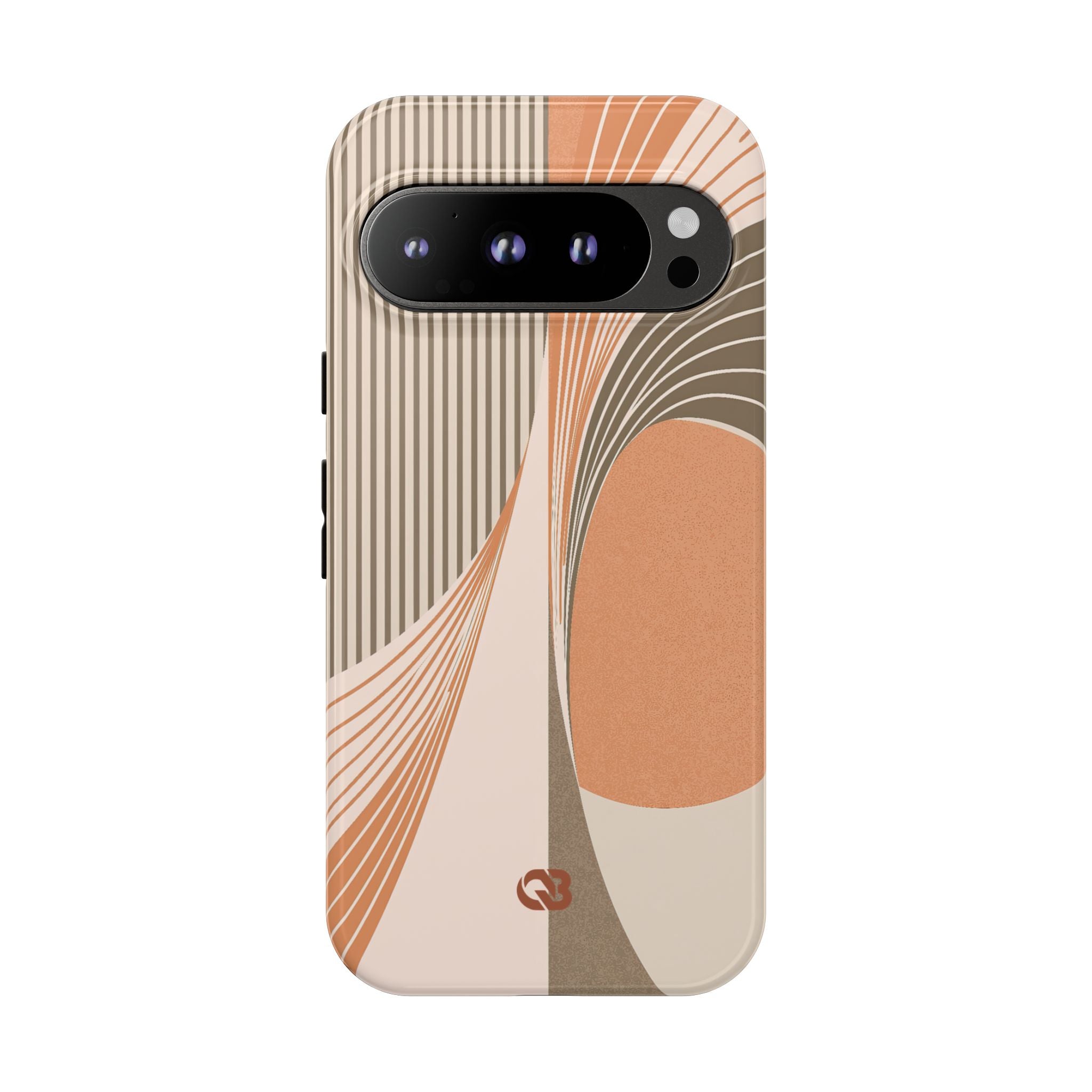 Orange Tough Phone Case for Google Pixel - Desert Arc Horizon