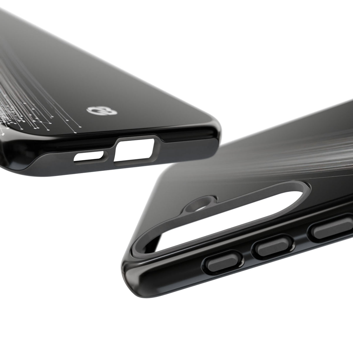 Black Tough Phone Case for Samsung - Linear Velocity Beam
