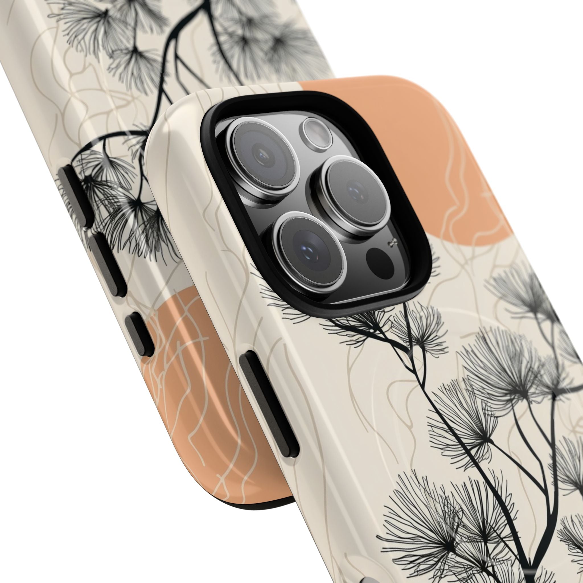 Spiky Tree Sunset iPhone 16 Pro Case - Tough+