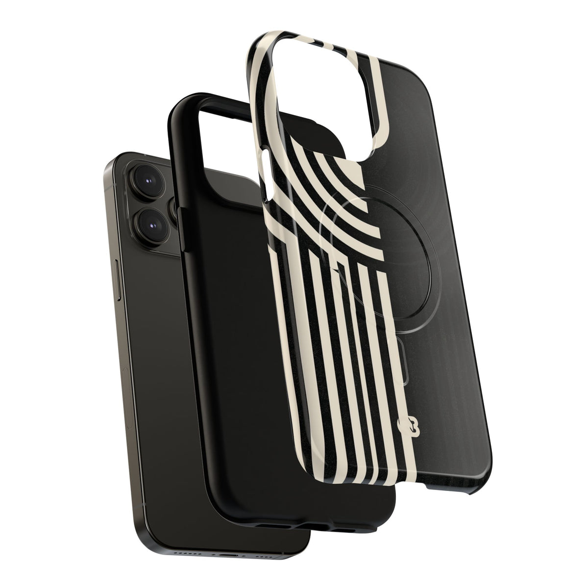 Beige Tough 2.0 Magsafe Phone Case for iPhone - Monolith Ivory Signal