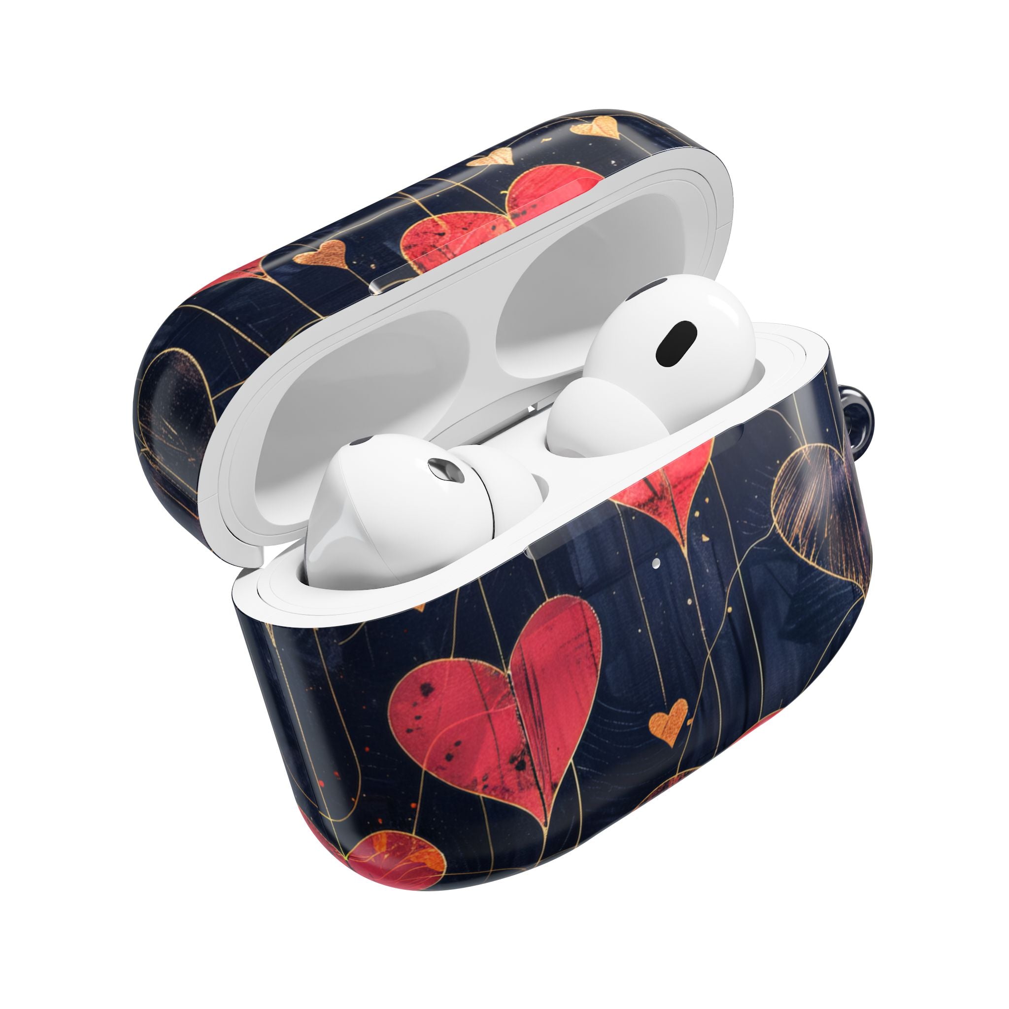 Textured Heart Grid - AirPods Case