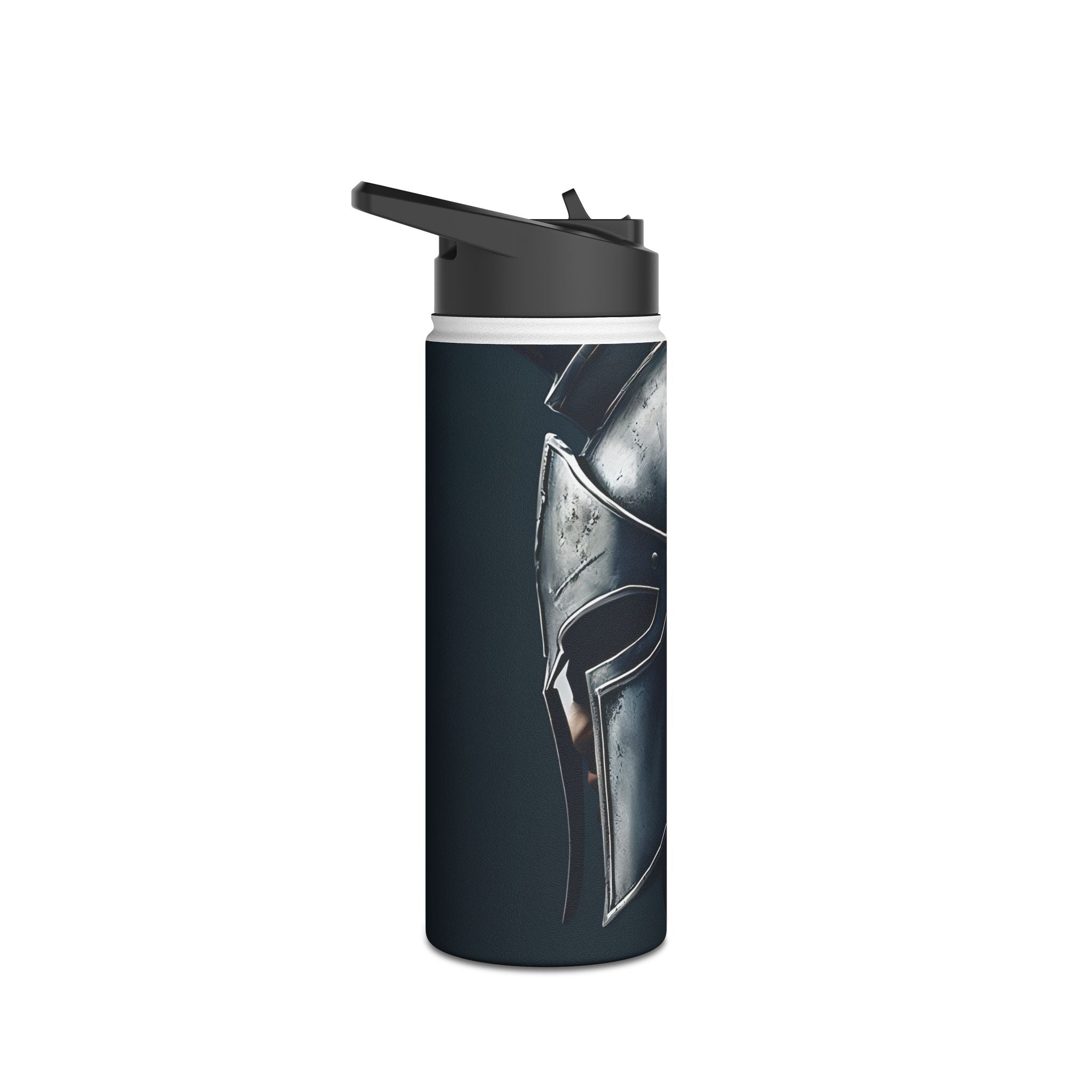 Silver Spartan - Stainless Steel Water Bottle