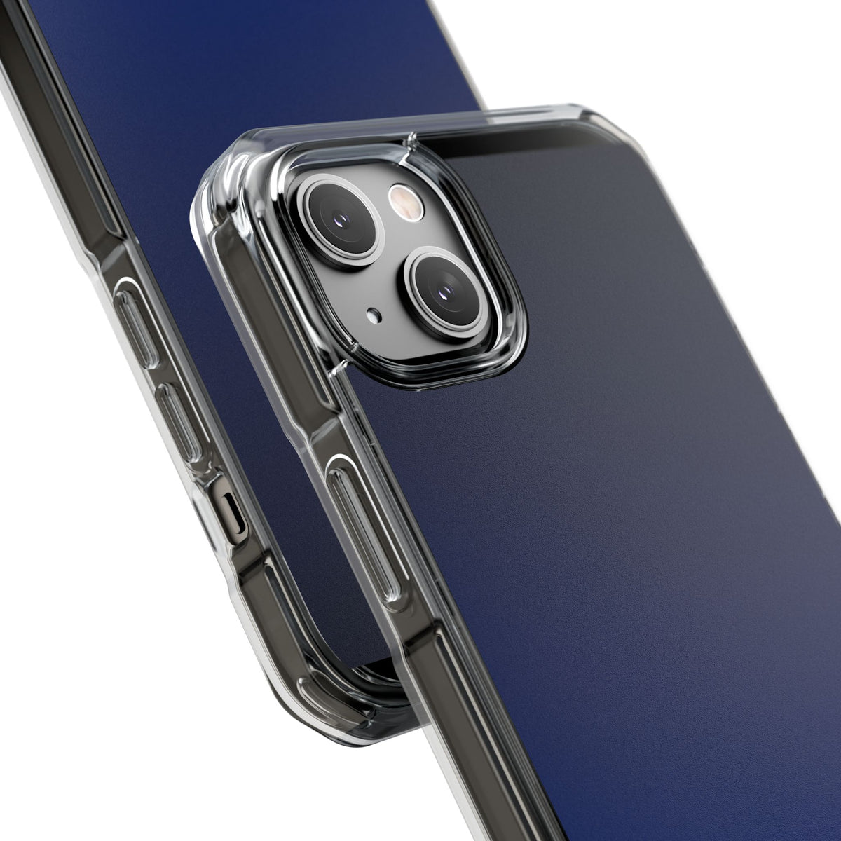Midnight Cobalt Gradient · Clear Impact Magnetic Phone Case for iPhone · Blue