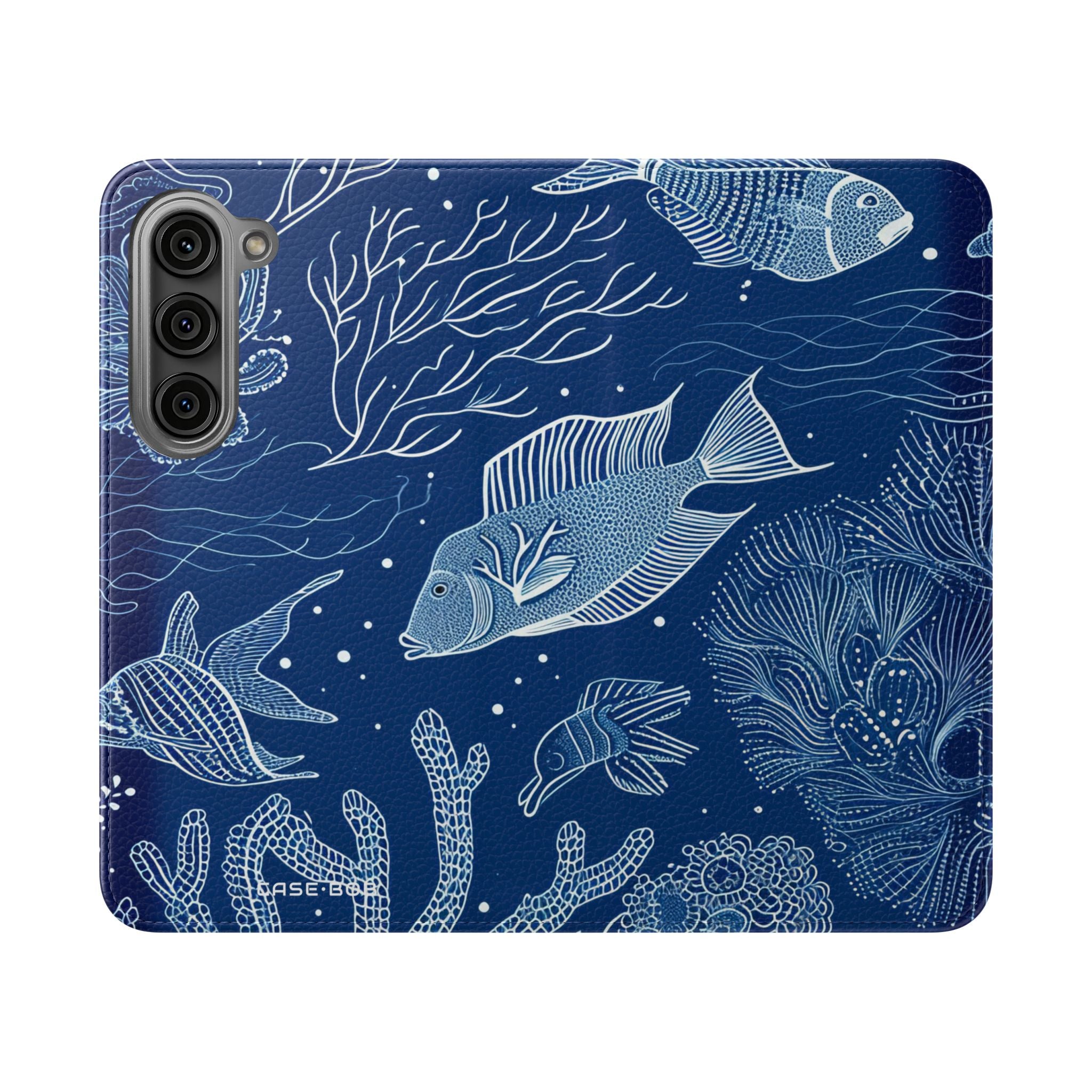 Blue Scale Reef - Samsung S23 Case - Wallet