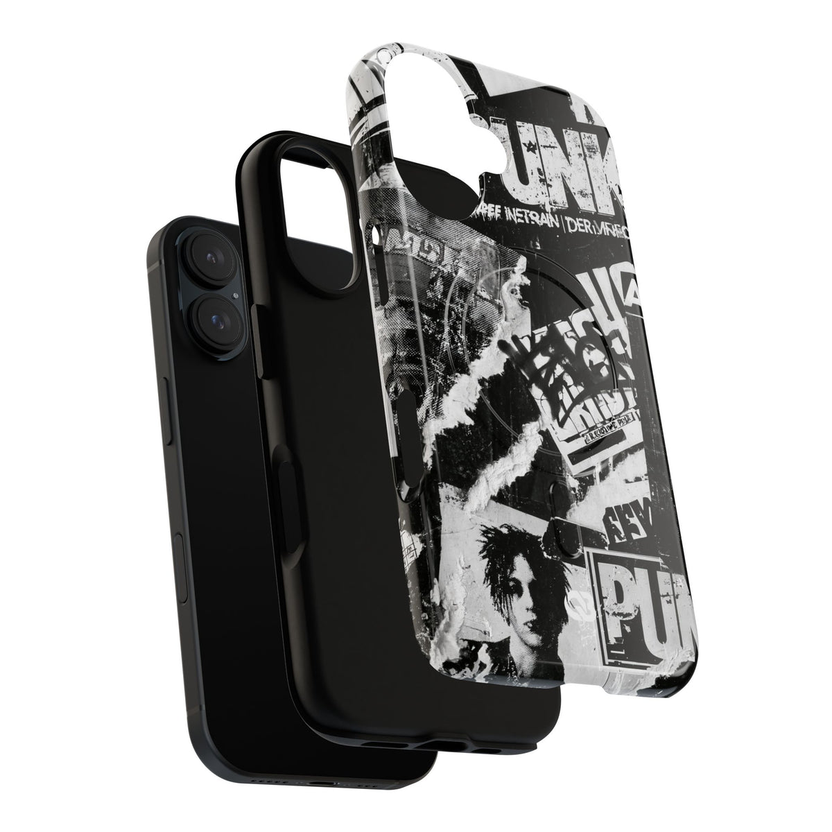 Underground Punk Collage · Tough 2.0 Magnetic Phone Case for iPhone · Black