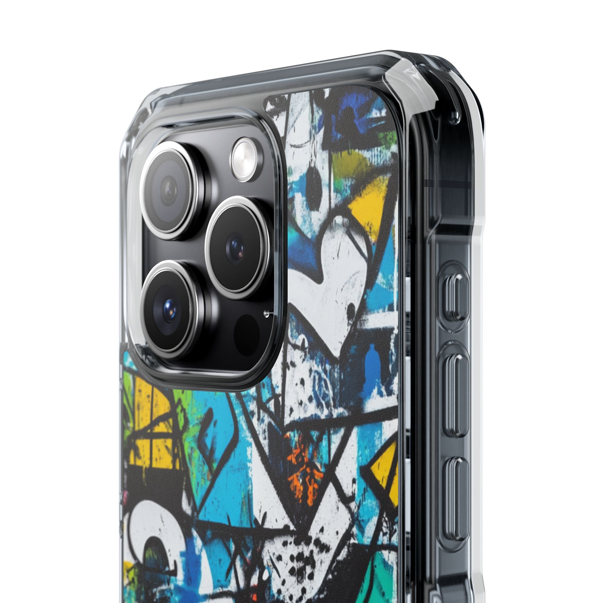 Weißes Ripple Drift iPhone 15 Pro Case - Impact