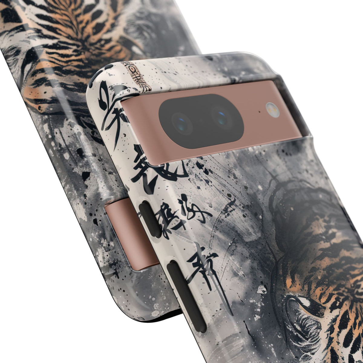 Fierce Ink Tiger · Tough Phone Case for Pixel · Beige