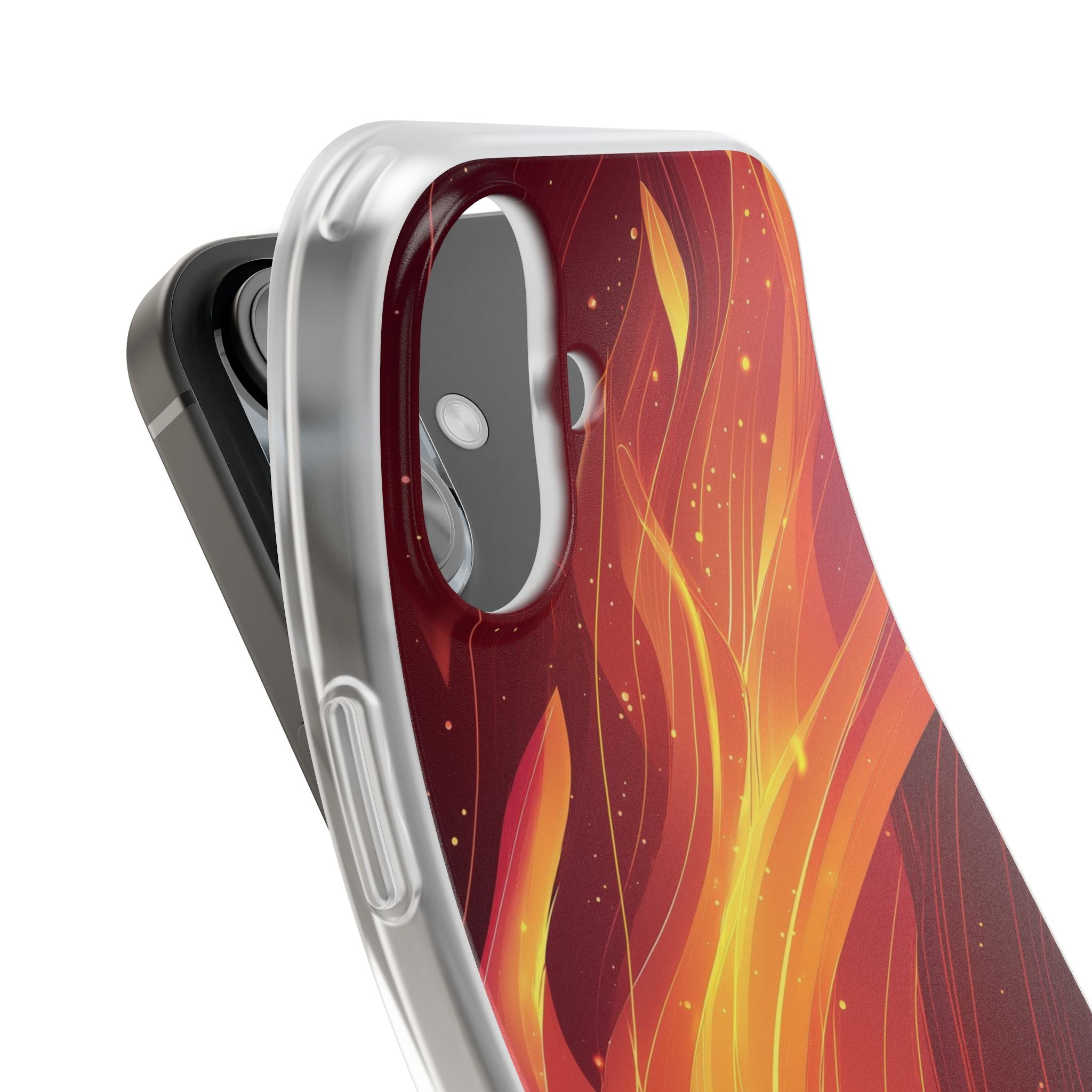 Flaming Flow iPhone 16 Case - Soft - CASE•BOB
